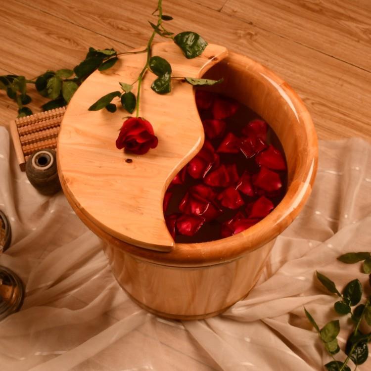 双人泡脚木桶脚家大脚洗桶用浴足疗浴足木桶洗脚木776盆足盆香柏