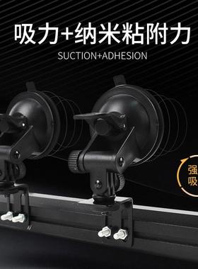 汽314带吸车LED灯盘单杠排8节爆闪警示灯通用载吸长车条棍子车灯