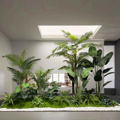 角仿绿植真造lx-046景室内客厅景观橱窗生楼梯下转造景装饰布置仿