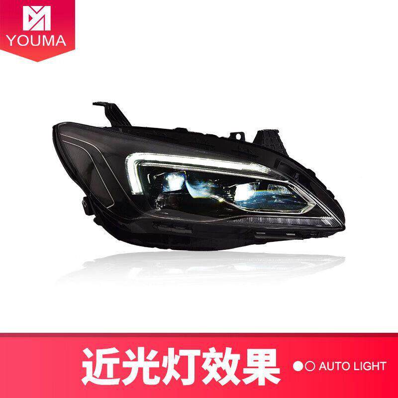 专用别JXH克君越于灯总成16-18款改装高配ED大灯日行灯LEDL转向大