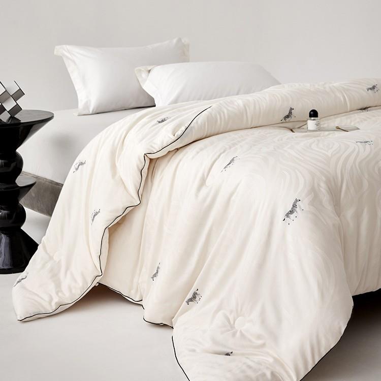 轻奢20春%双桑蚕丝维大豆纤被CXP子秋二合一子母被人被芯加厚秋冬