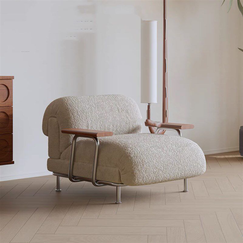 中古单人沙发椅 客厅阳台休闲椅 法式复古设计师沙发椅小户型