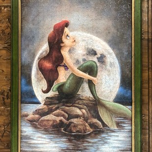 拼图框定制相框实木画框定做复古框装饰画框300500片拼图框1000片