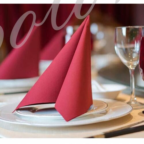 40*40CM彩色无尘纸餐巾高档加厚酒店西餐婚礼活动口布餐垫手帕纸