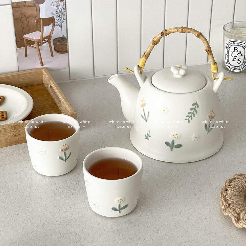陶瓷茶壶围炉煮茶一人用泡茶茶具套装家用杯子杯具中式养生茶壶