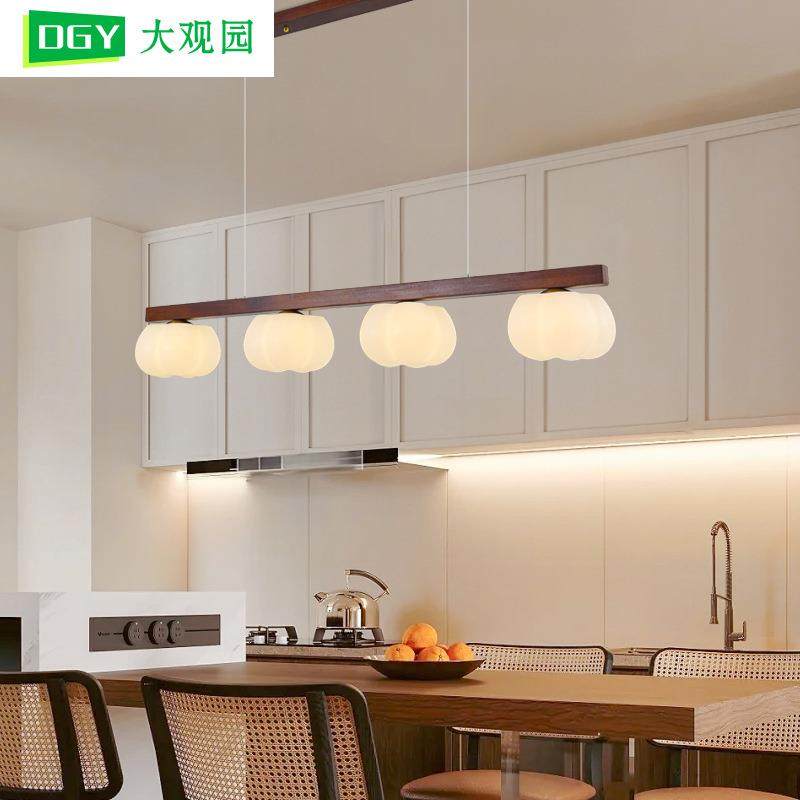 大观园餐厅吊灯极简原木餐桌吧台灯一字棉花饭厅灯中古风灯具L335,收纳整理,烫衣板及配件,淘宝优惠券,粉丝福利购,淘宝优惠卷