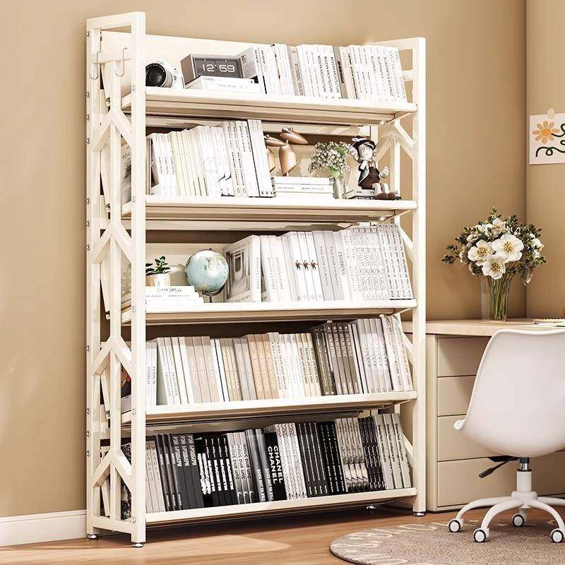 书架落地置物架家用书柜绘本架铁艺架子一体靠墙学生书桌收纳整理,收纳整理,烫衣板及配件,淘宝优惠券,粉丝福利购,淘宝优惠卷