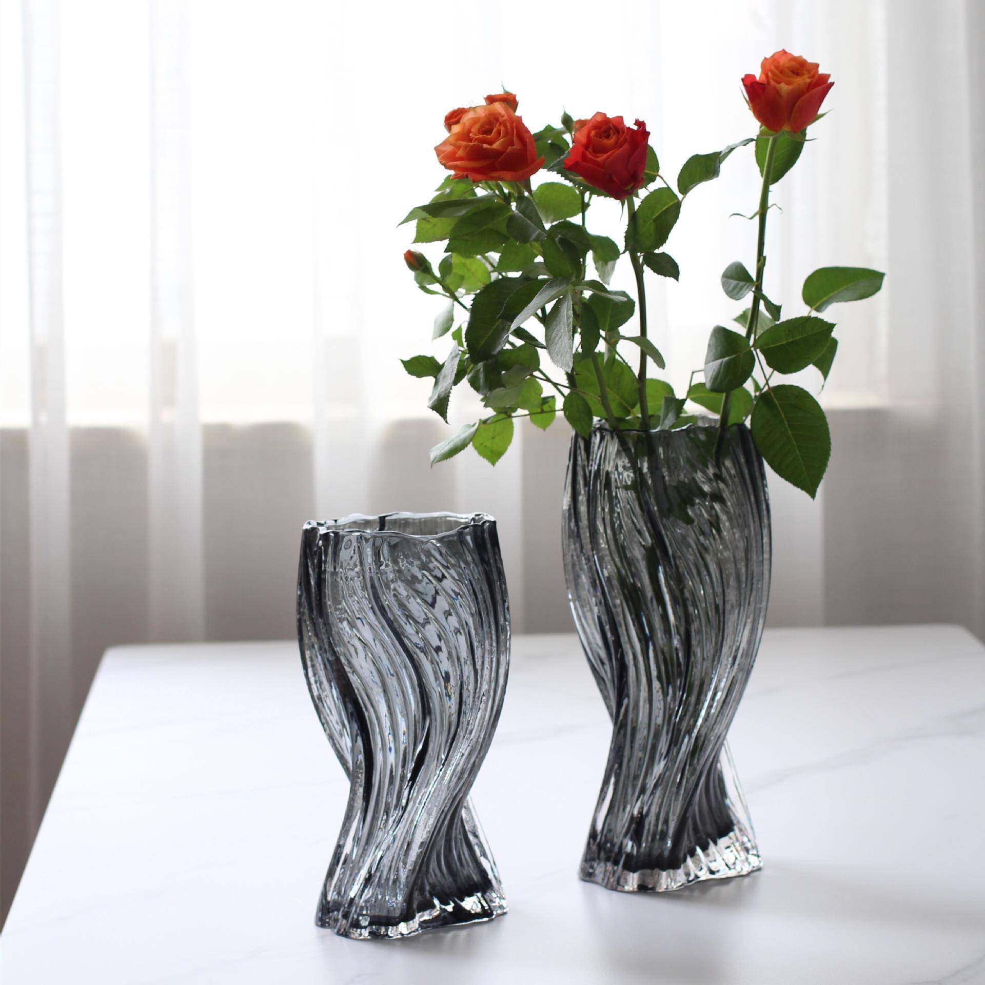 碧轩新品不规则创意灰玻璃花瓶清透简约插花设计新品软装摆件加厚,工业油品/胶粘/化学/实验室用品,其他实验室设备,淘宝优惠券,粉丝福利购,淘宝优惠卷