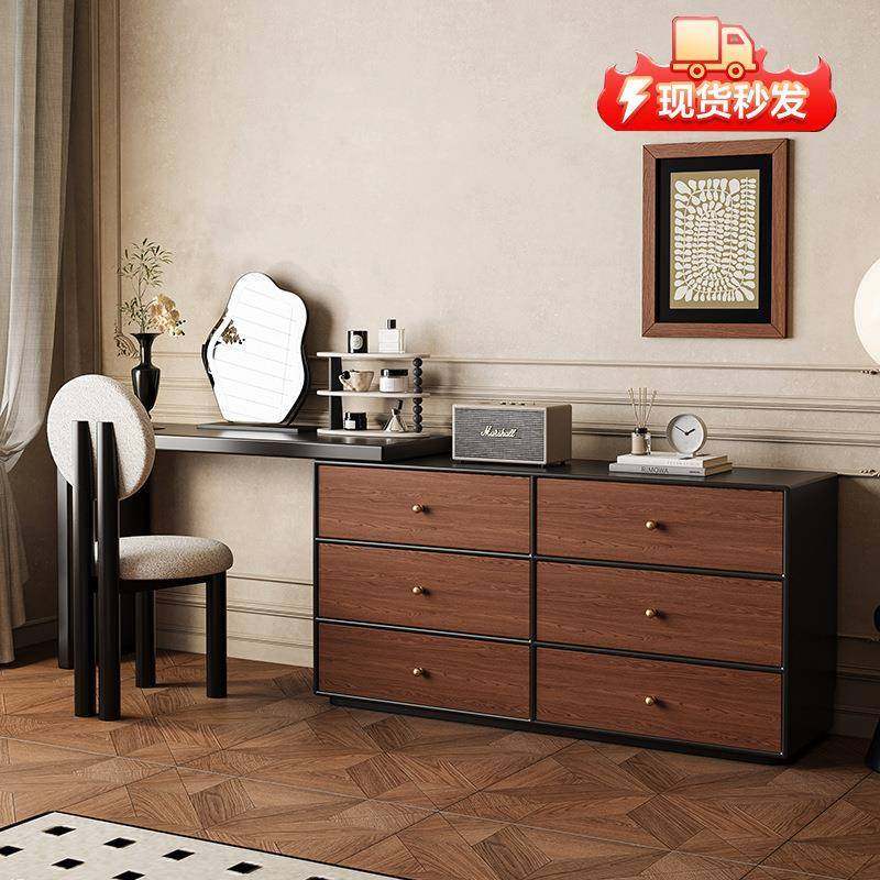 法式复古梳妆台斗柜实木黑色收纳柜一体卧室化妆桌化妆柜中古轻奢,鲜花速递/花卉仿真/绿植园艺,割草机/草坪机,淘宝优惠券,粉丝福利购,淘宝优惠卷