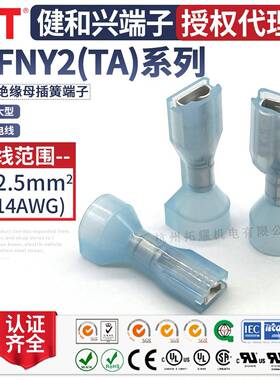 KST健和兴FDFNY2-110(5)TA/2-187(8)TA/2-250TA尾部加大插簧端子