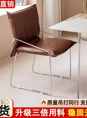 JGP1家用小户型餐椅简约设计师轻奢餐椅子公室北欧休闲洽谈靠背椅