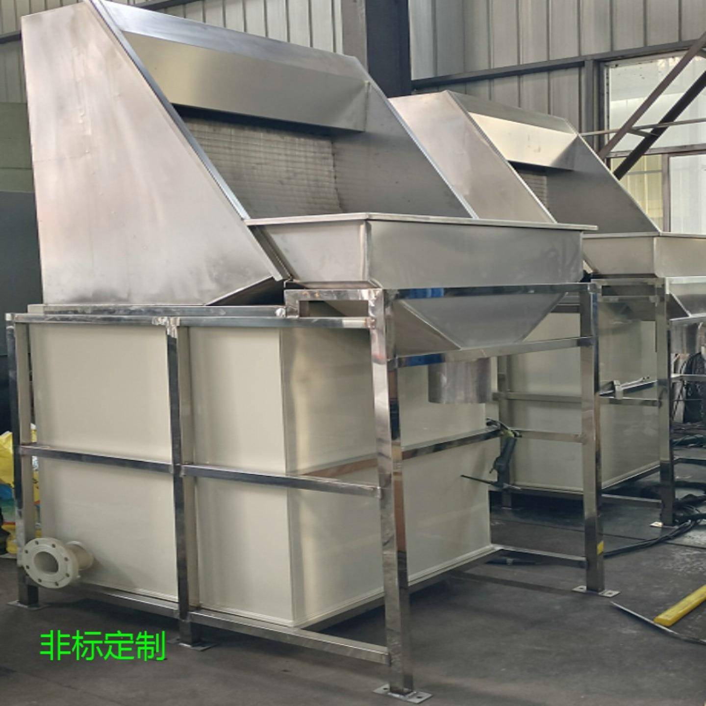 供应污水处理设备水力筛不锈钢水力斜筛不锈钢人工格栅捞毛机
