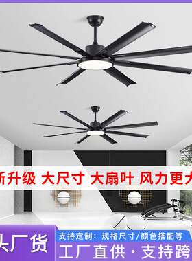 大风力电风扇客厅卧室餐厅家用大尺寸工业静音吊扇吊扇风扇灯