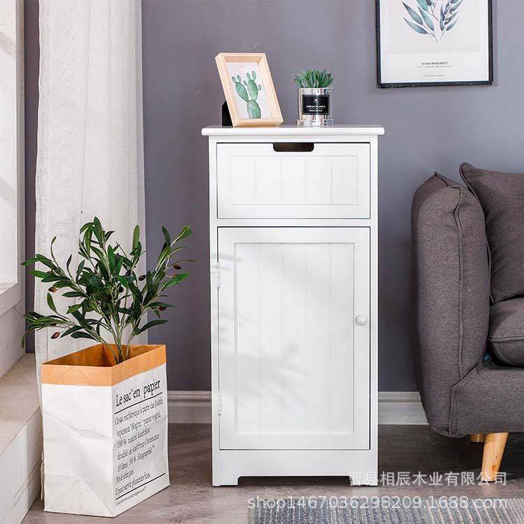 家居实木简约2斗柜客厅卧室抽屉斗柜双层实木储物柜北欧风格