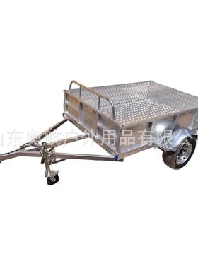 房车专用拖挂车平板车ATVUTV平板自驾游挂式拖车平板车