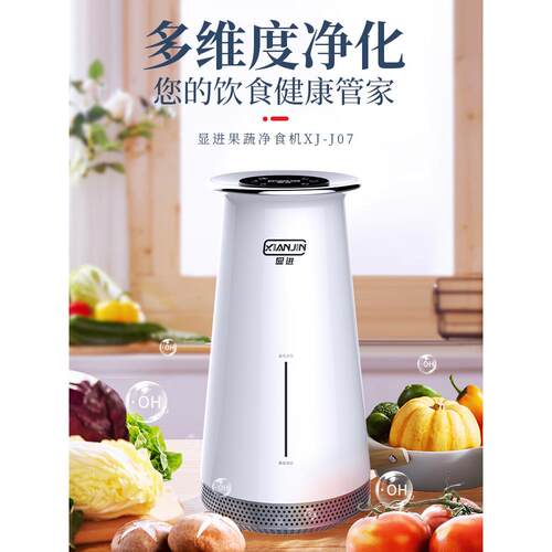 显进果蔬清洗净化机洗菜消毒蔬菜水果清洗神器家用全自动白色