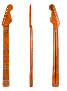 [搽色亮光]21品/22品电吉他琴颈加拿大枫木琴柄一体指板forST