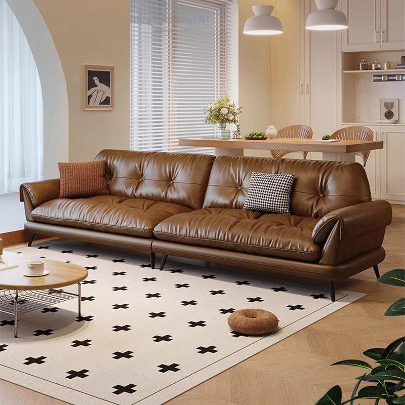 高级多人复古油蜡真皮沙发客厅简约意式极简中古风大直排皮艺沙发,节庆用品/礼品,新娘配件,淘宝优惠券,粉丝福利购,淘宝优惠卷