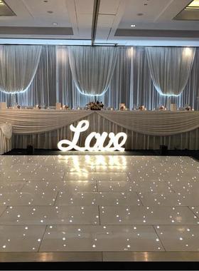 Magnetic婚礼白色舞池板White Starlit Dance Floor星空无线地砖