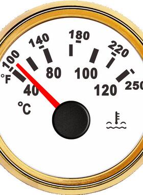 SJ系列DN52mm指针式水温表12V/24V电压船用车用