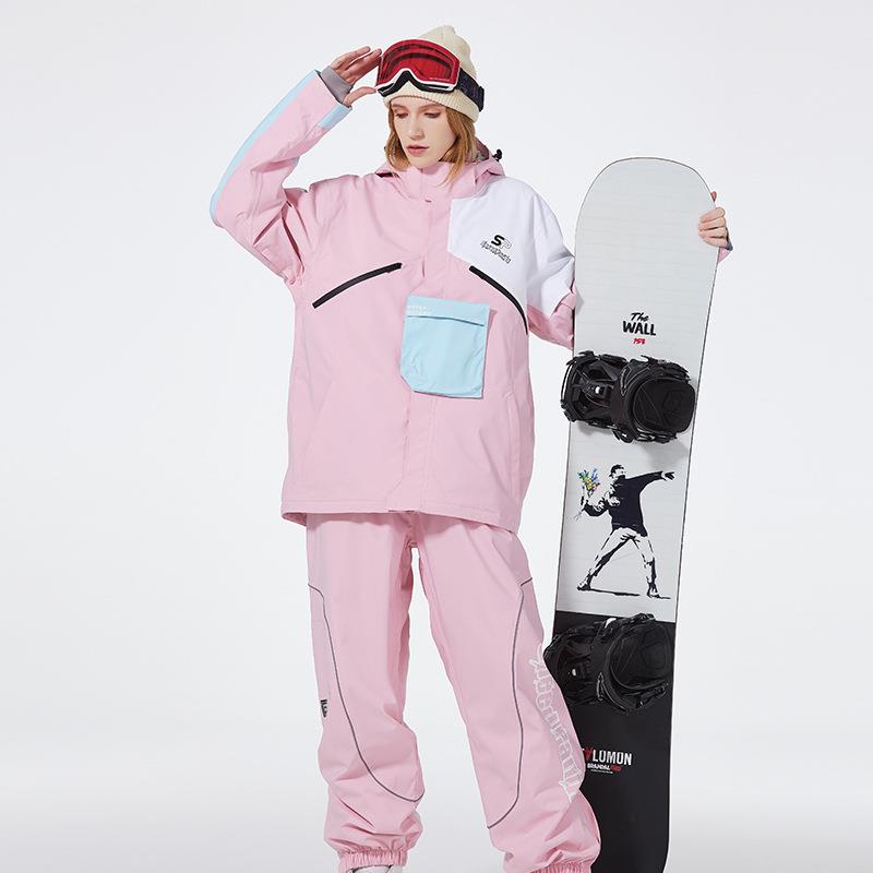 2024新款滑雪服女男款套装冬季户外滑雪衣裤单板双板滑雪服套装