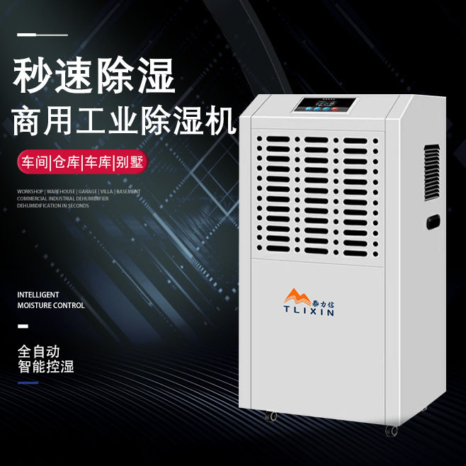 泰力信家用地下室装修抽湿器防潮商用仓库车间工业除湿机去湿静音