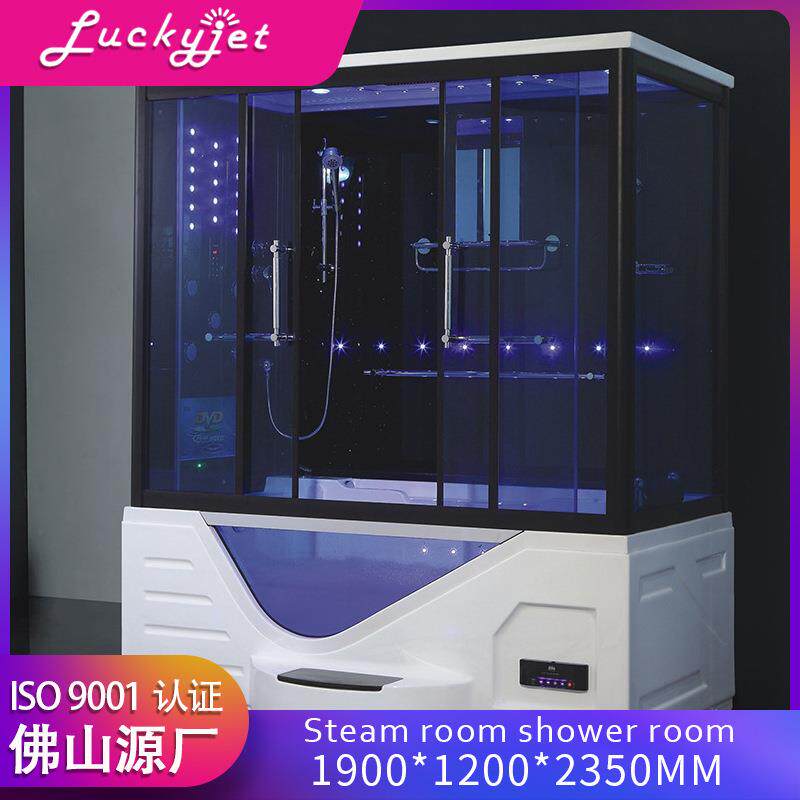 整体蒸汽浴缸多功能淋浴房钢化玻璃光波房家庭冲浪按摩蒸汽