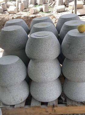 青石柱墩石底座柱顶石石雕柱空心庭院顶住仿古柱基石