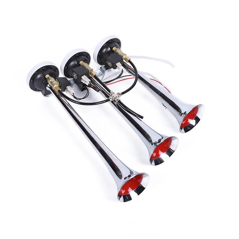 汽车喇叭12V24V三管电气喇叭电控喇叭货车汽车音乐鸣笛喇叭
