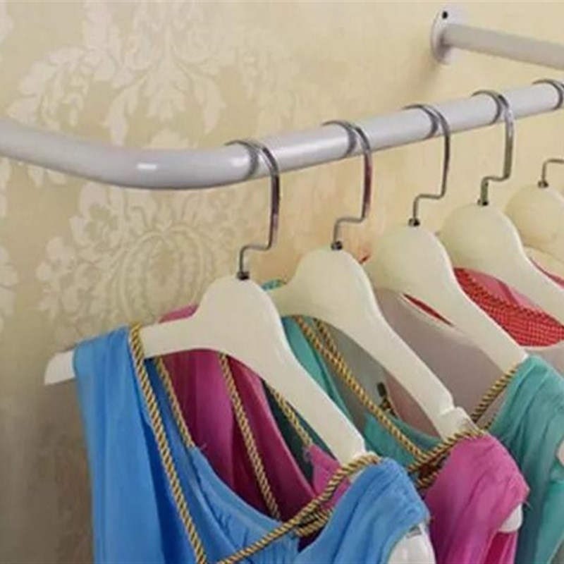 服装店衣架展示架上墙正挂侧挂壁挂卖衣服钉墙上的架子挂衣架
