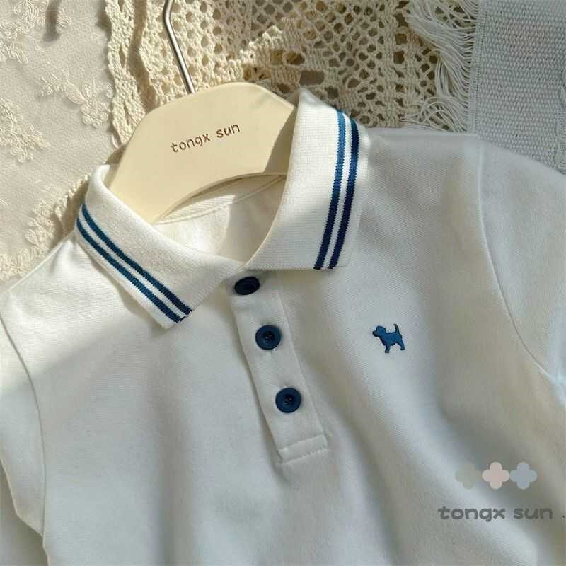 童装春款新款男童POLO衫宝宝长袖T恤儿童秋装翻领休闲上衣