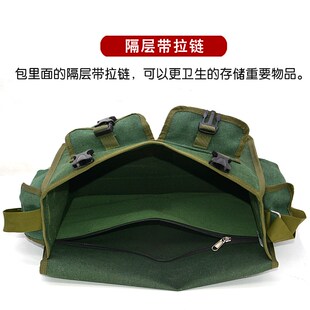 多功能工具包加厚帆布兜带拉炼二层工地维修木工多口袋电工收纳包