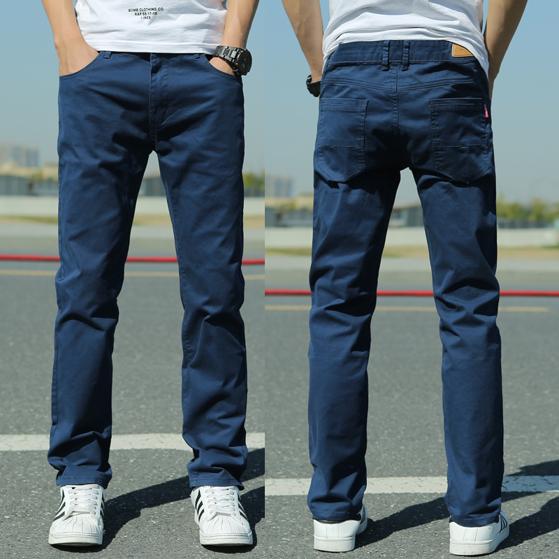 夏季薄款男士休闲裤商务男裤宽松长裤子男上班潮弹力直筒男裤大码