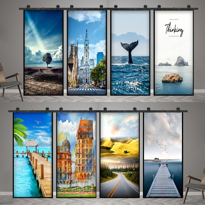 创意防水厕所淋浴玻璃门贴纸自粘整张装饰柜子房门遮丑防走光贴画