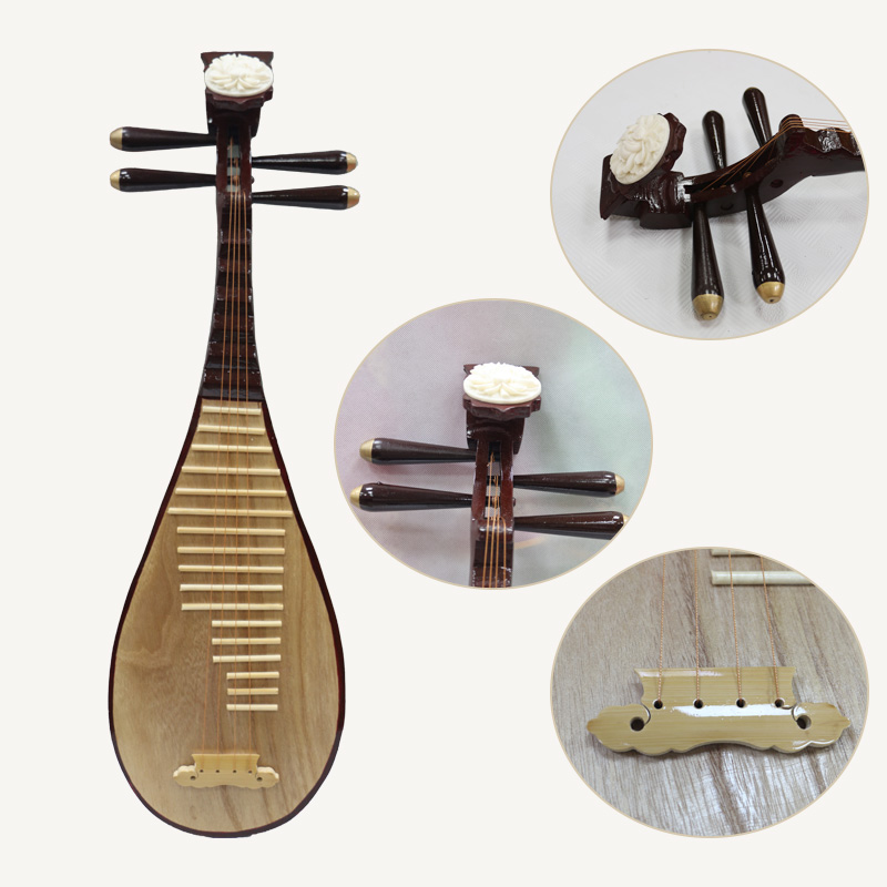 舞蹈道具琵琶摄影舞台表演影楼拍照木制走秀乐坊古装汉服乐器摆件
