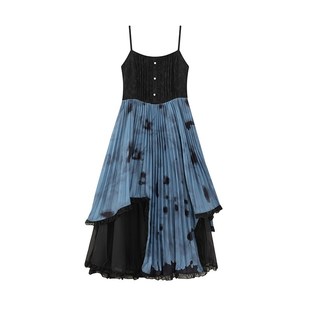 泽米拉暗黑系国风吊带裙汉元素飞机袖上衣日常设计感新中式连衣裙