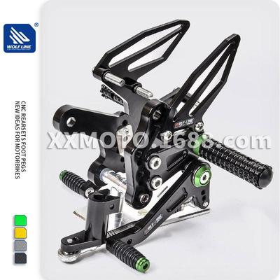 适用Kawasakininja250ninja4002018+改装加高后移升高脚踏