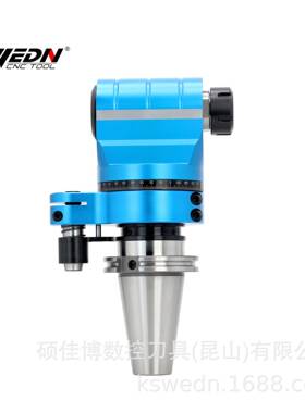 CAT50角度头90度侧铣头CAT50-ER32-60直角头加工中心用横铣转角头