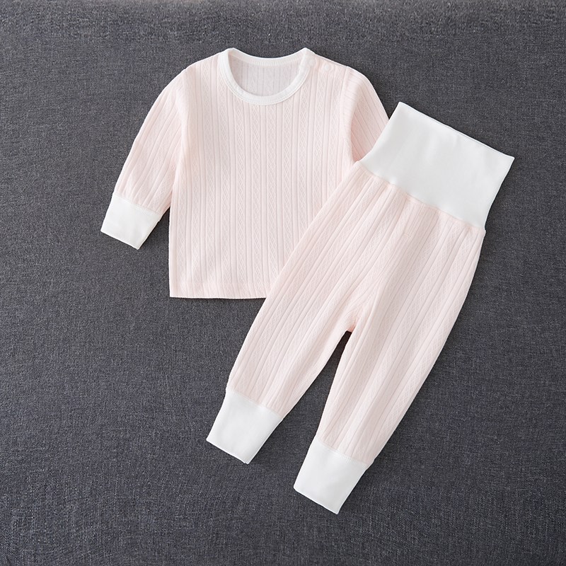 宝宝秋衣秋裤分体套装全棉纯棉高腰婴儿保暖内衣服男女儿童春秋季