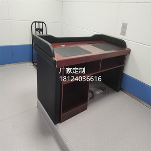 审讯桌办案中心一体智能信息化审讯台问谈话桌钢制烤漆定制研判桌