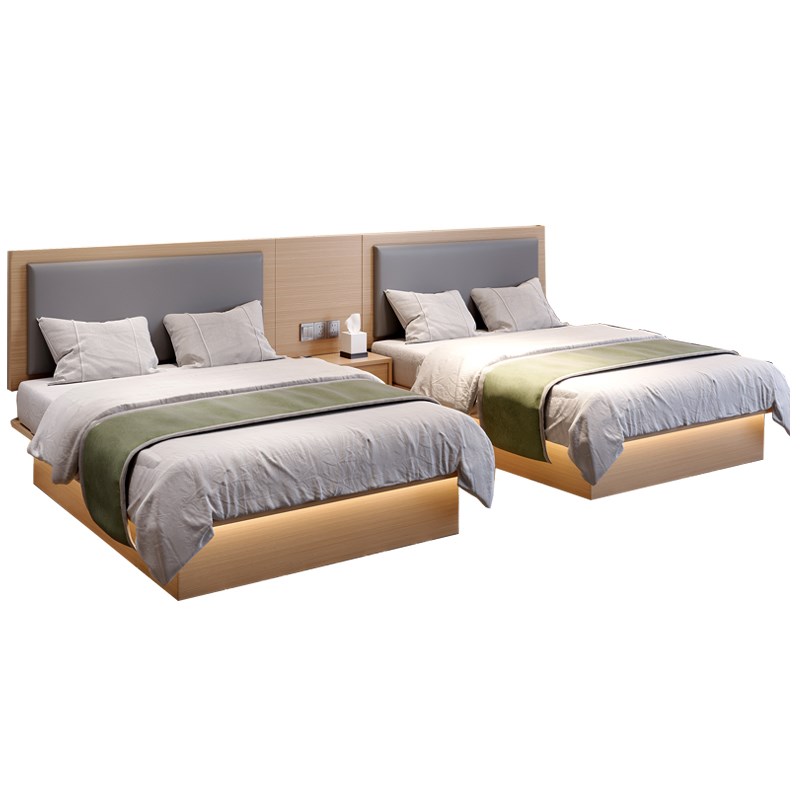 源头工厂酒店专用床箱床架公寓民宿宾馆家具标间全套可定制