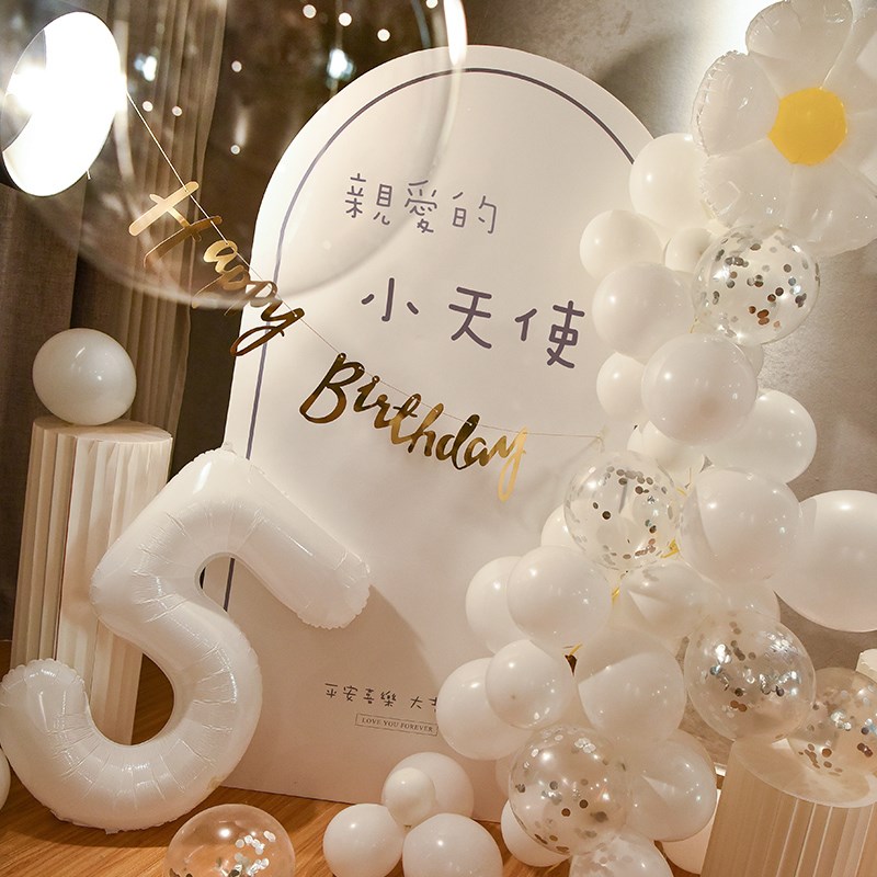 生日装饰场景布置背景墙女孩闺蜜ktv酒店气球kt板18岁惊喜成人礼