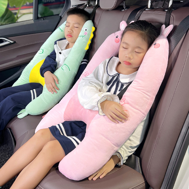 车载枕头儿童汽车后排睡觉神器长途车内坐车用抱枕车用睡枕车内头