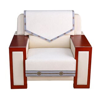 单人沙发垫靠背巾接待室会议办公沙发后背巾贵宾沙发坐垫中式防滑