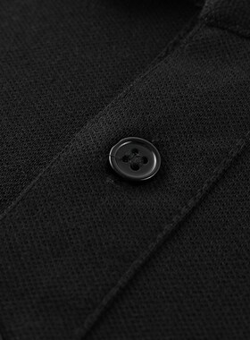 2023新款奔驰黑色T恤男女士夏季短袖POLO衫汽车4S店服务顾问工装