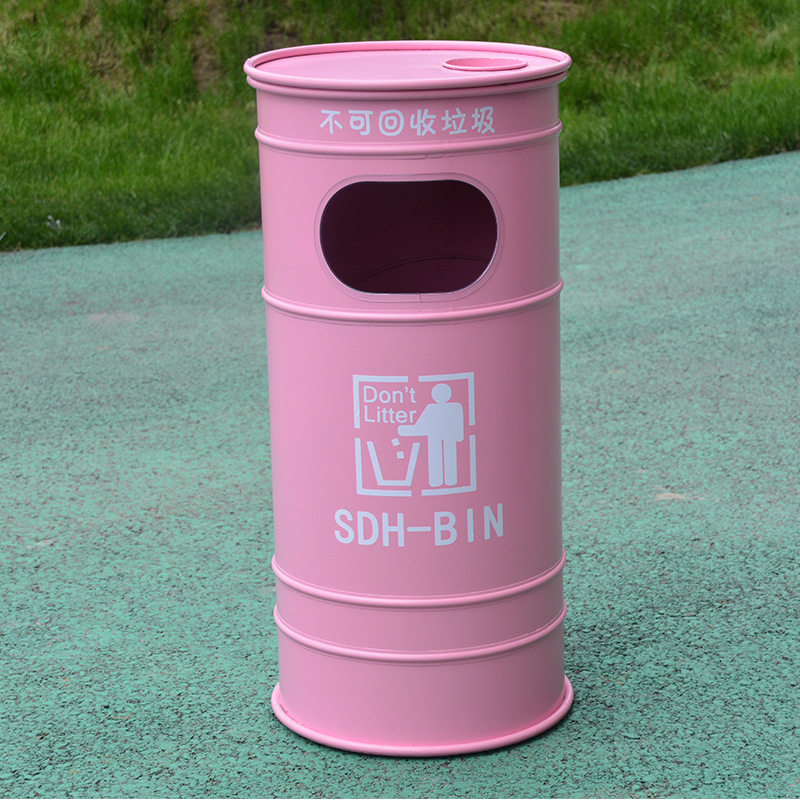 复古工业风户外垃圾桶摆件创意铁艺邮筒信箱模型家居软装饰收纳桶,家庭/个人清洁工具,垃圾桶,淘宝优惠券,粉丝福利购,淘宝优惠卷