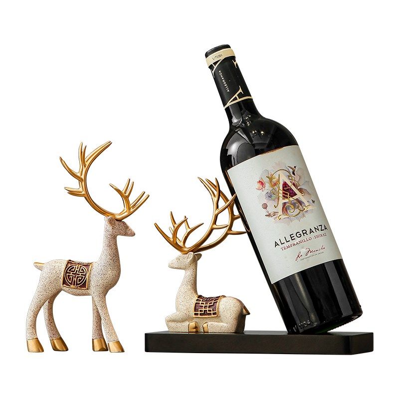 入门玄关酒柜装饰品电视柜摆设客厅高端招财鹿红酒架摆件乔迁礼物,家居饰品,装饰摆件,淘宝优惠券,粉丝福利购,淘宝优惠卷
