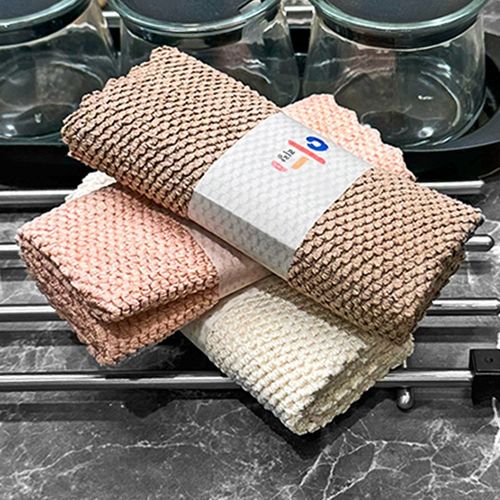 厨房专用抹布吸水不沾油清洁布擦玻璃不掉毛家用加厚洗碗鱼鳞抹布