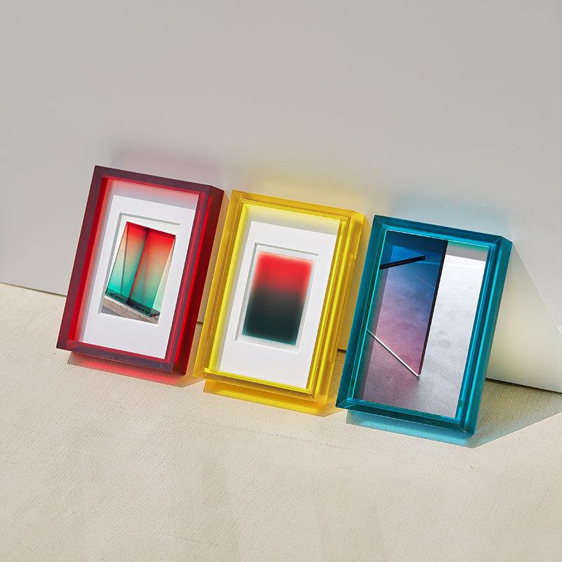 鲁大级爷新款6寸亚克力相框摆台照片框创意i画框s装裱亚克力Cn风