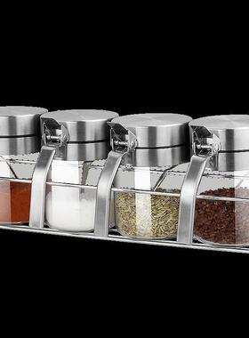 H^304锈钢盖玻精璃调不味瓶F9569S8S调料罐鸡盐胡椒料粉罐佐盒厨
